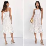 Lulus Glamour Garden White 3D Floral Embroidered Midi Dress Size XS Photo 10
