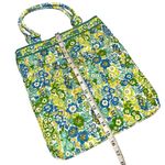 Vera Bradley Light Blue Yellow and Green Floral Design Long Tote Purse Book Bag! Photo 4