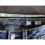 Miss Me  Crop Denim Jeans Sequins/Embroidered/Gems Logo Size 27‎ Western/Boho Photo 4