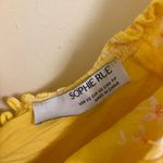 Sophie Rue  Womens Yellow Floral Tank Top M Medium Bust 36” White Flowers Photo 3