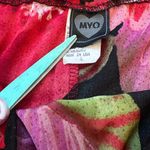 Myo Vintage 90s Maxi Skirt Liquid Knit Glitter Floral WhimsiGoth Grunge Size L Black Size L Photo 3