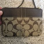 Coach Khaki signature stripe wristlet Photo 9