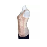 EXPRESS  Pink‎ Metallic Thread Lace Tank Top Women's Size S Petite Photo 2