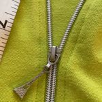 Onque Casuals Zip up Hoodie Lime Green 3/4 Sleeve S Photo 7