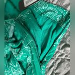 VICI NWT‎  Sarong Style Lightweight Green White Lined Mini Skirt Resort Sz Medium Photo 6