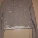 Rue 21 Distressed Cropped Hoodie Photo 3