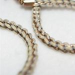 Source Unknown Vintage PE Stamped Copper/Grey Leather Braided Everyday Chain Necklace Photo 1