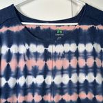 Green Tea Blue Pink White Tie Dye Soft Pullover Shirt Blouse Size XL EUC #5988 Photo 3
