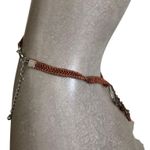 Vintage Pink Coral Beads Silver Floral Ring Pendant Choker Necklace Orange Photo 6