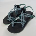 Chacos Chaco Women's Z/Cloud X‎ Sandals Aqua Green Black Size 10 Adjustable Straps Photo 2
