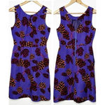 Marc by Marc Jacobs  Purple Persian 100% Silk Mini Dress Size 0 Photo 2