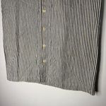 Han Starnes Hemp Cotton Striped Mini Dress Short Sleeve Black Size L Photo 2