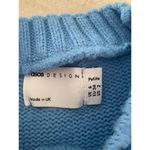 ASOS designs smiley face sweater size 2 small petite woman’s blue Photo 3