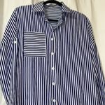 Blue and white shirt dress Size XS Photo 2