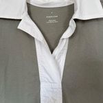 Everlane  Sage Green Collared Shirt Dress size medium Photo 7