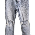 American Eagle 90s Bootcut Distressed Light Wash Jeans Size 6 Short Festival Photo 0