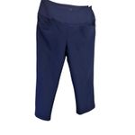 Puma Womens Navy Blue High-Waisted Capri Leggings Size S With Side Pockets Photo 1