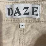 NWT DAZE STRAIGHT UP IN RAW CUT Jeans Color Bone/Cream/Neutral Size 27 Tan Photo 5