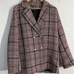 SheIn Womans XL 12 Multicolor Blazer Double Breasted Button Down Photo 0