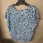 L LOVE  Blue Spotted Blouse  Photo 1