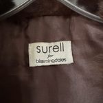 Surell for Bloomingdale's 100% Rabbit Fur Zip Vest Size S/M Brown Size M Photo 3