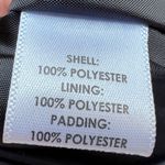 kim rogers  black & white houndstooth puffer vest, size L. EUC Photo 3