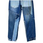 Revice Denim Patchwork Jeans Womens Size 25 High Rise Straight Leg Blue Photo 2