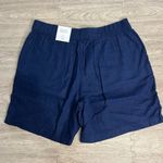 Croft & Barrow NWT  Women's Medium Mid-Rise Bermuda Shorts Navy Blue Casual‎ Photo 4