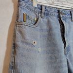 Ganni  Overwashed Denim Low-Waist Relaxed Fit Jeans Ripped Distressed Size 26 Photo 3