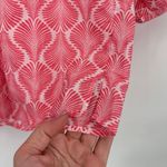 Talbots  Women's‎ Button Up Pleated Coastal Pink Blouse Top Size L Cotton Beach Photo 12