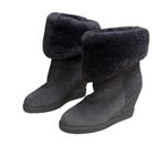 NWOB Australian Luxe Classic Cosy Tall Brown Shearling Ugg Wedge Boot Size 8 Photo 1