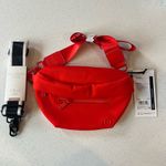 CALIA Journey Women’s Belt Bag Crossbody Red Extra Striped Strap NWT Photo 1