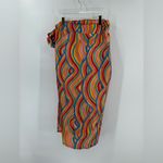 Never‎ Fully Dressed Rainbow Swirl Wrap Skirt size 16 Yellow Photo 2