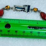 Bracelet Magnetic Clasp Multicolor Asymmetrical Earthtones Silver Color Metal Photo 7