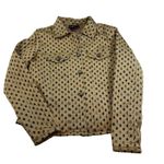 DANIEL K New York USA Womens Beige Polka Dot Button Down Jacket Size M Tan Photo 1