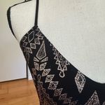 Reign On Gold Glitter Black Midi Dress Size S Photo 2