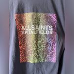 all saints grey pride Leppo imogen boy tee graphic tee rainbow print med/large Photo 3