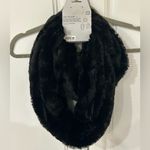 West Loop  Faux Fur Black Scarf One Size NWT Photo 1