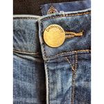 Democracy  Ankle Skinny Jeans Frayed Hem Ab‎ Solution Denim Blue Size 4 Photo 6