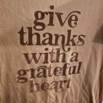 Maurice's  Oversized Small Give Thanks With a Grateful Heart Tee Photo 1