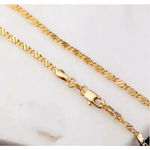 Boutique 18k Yellow‎ Gold Filled Flat Mariner Chain Necklace, 20” Photo 5