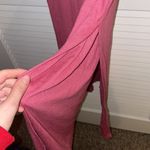 Bordeaux Womens New Anthropologie  Slim V-Neck Maxi Dress Photo 6