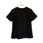 FIGS  Technical Collection Black Scrub Top Short Sleeve V Neck Womens Size S Photo 5