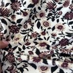 Ann Taylor Winter White Floral knit v neck Wrap Dress Size Medium Photo 7