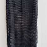 Black Crochet Beach Coverup, Maxi Dress, Size Medium/Large Photo 12