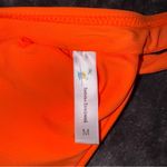 Beachsissi Neon Bright Orange Triangle Bikini Swim Swimsuit Set Womens Medium Photo 5
