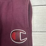 Champion Reverse Weave Jogger Pant Embroidered Logo Dark Berry Sz Small Athletic Photo 5