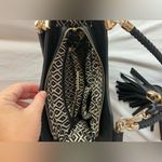 Miztique Black Tote with Gold Details Photo 9