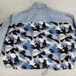White Birch  Blue Camo Corduroy Jacket 2X Dolman Sleeve Full Zip Photo 2