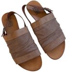 Miz Mooz EUC  Leather Abbey Sandals Dark Beige Size 10 Photo 0